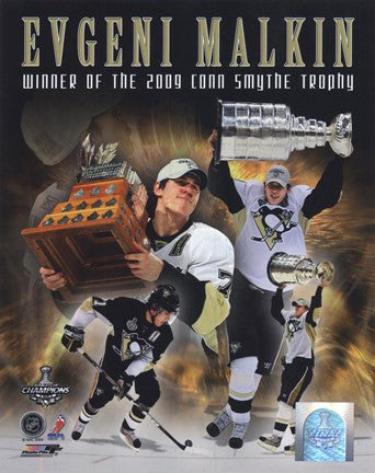 Evgeni Malkin 2008-09 Stanley Cup Finals Conn Smythe Trophy Winner Portrait Plus (#61)