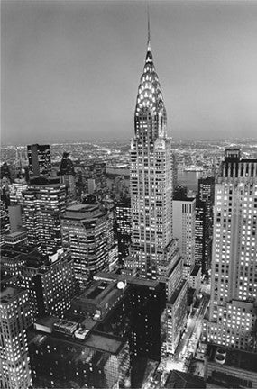 New York, New York, Chrysler Building at Night