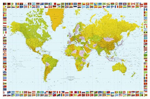 Map of the World (mercator projection)