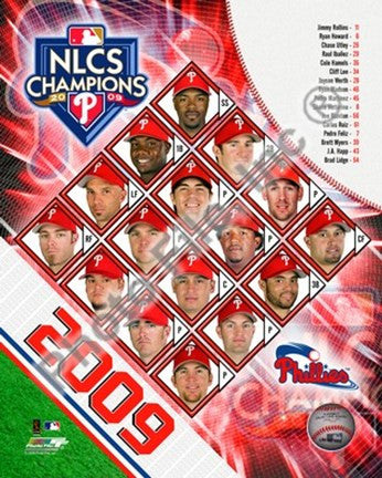 2009 Philadelphia Phillies National League Champions Team Composite