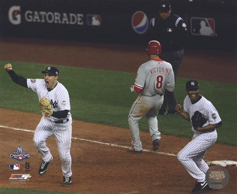 M.Teixeira & M.Rivera Celebrate the final out of Game Six of the 2009 MLB World Series (#26)