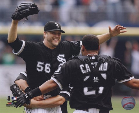 Mark Buehrle '09 Perfect Game celebration w- Castro