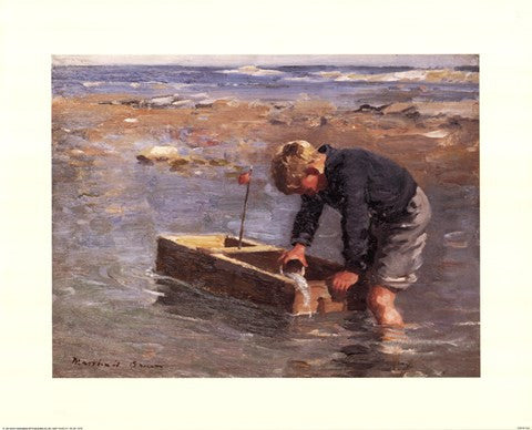 Boy with boat