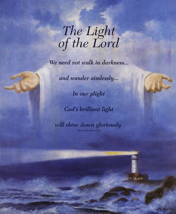 Lighthouse and Jesus