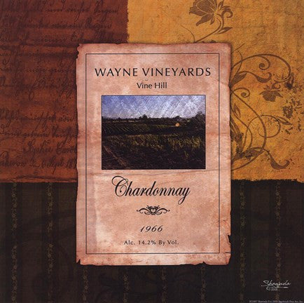 Chardonnay Wine Label