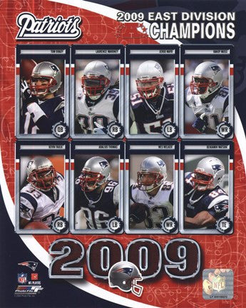 2009 New England Patriots AFC East Divison Champions Composite