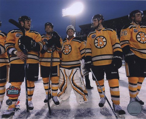 The Boston Bruins Post-Game Lineup 2010 NHL Winter Classic