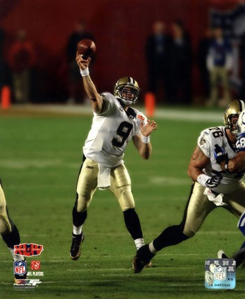 Drew Brees Super Bowl XLIV Action (#14)