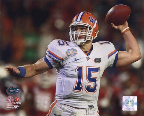 Tim Tebow University of Florida Gators 2009 Action Passing