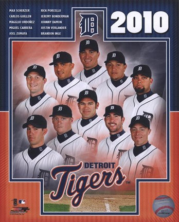 2010 Detroit Tigers Team Composite