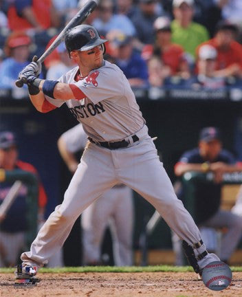 Dustin Pedroia 2010 Action Hitting