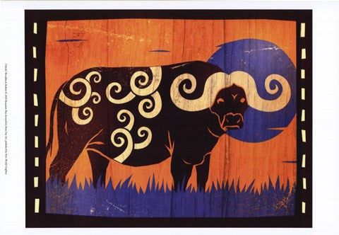 Woodblock Buffalo