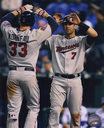 Joe Mauer & Justin Morneau 2010 Action