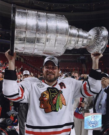 Patrick Sharp with the 2009-10 Stanley Cup(#28)