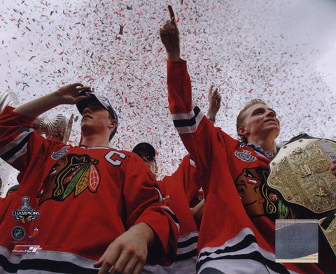 Jonathan Toews & Patrick Kane Chicago Blackhawks 2010 Stanley Cup Champions Victory Parade (#60)