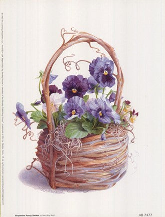 Grapevine Pansy Basket