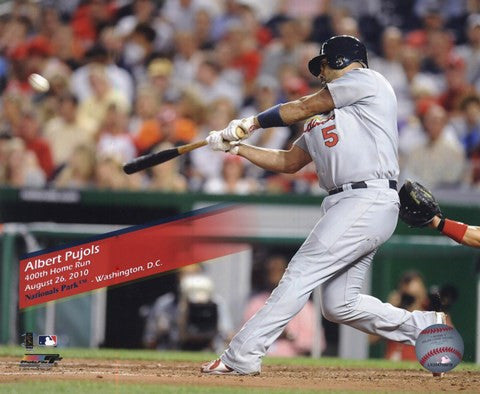 Albert Pujols 400th Home Run 2010 Action