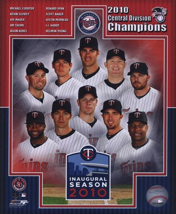 Minnesota Twins 2010 AL Central Champions Composite