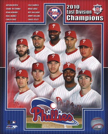 Philadelphia Phillies 2010 NL East Division Champions Composite