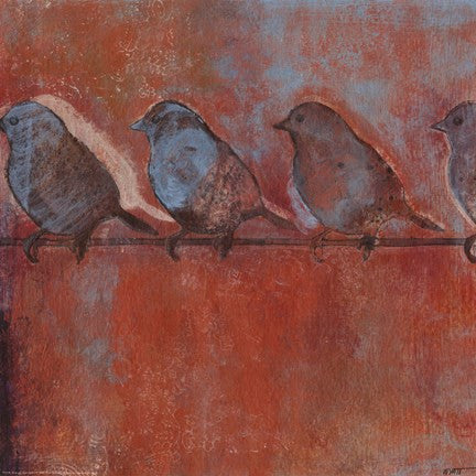 Row of Sparrows I