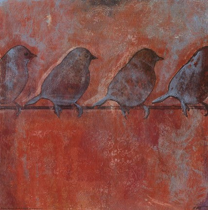 Row of Sparrows II