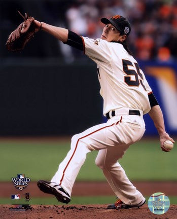 Tim Lincecum Game One of the 2010 World Series Action