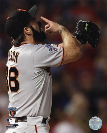 Brian Wilson Celebrates Winning Game Five of the 2010 World Series