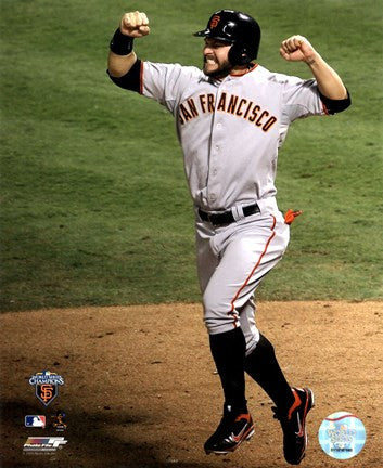 Cody Ross Celebrates Edgar Renteria's 3 Run Home Run Game Five of the 2010 World Series