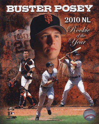 Buster Posey 2010 National League Rookie of the Year Composite