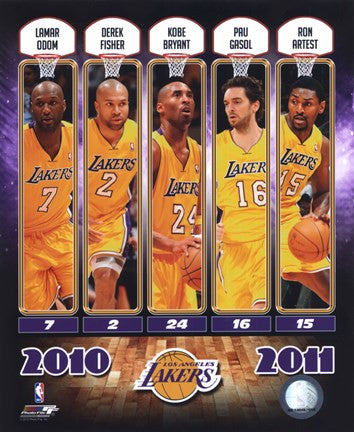 2010-11 Los Angeles Lakers Team Composite