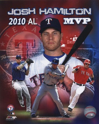 Josh Hamilton 2010 Americal League MVP Portrait Plus