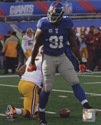 Justin Tuck 2010 Action