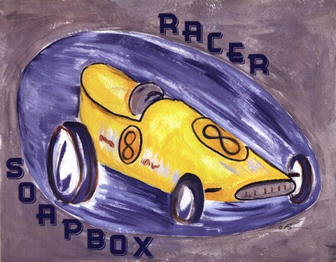 Yellow Race Car