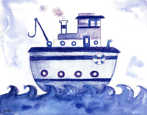 Blue Tugboat