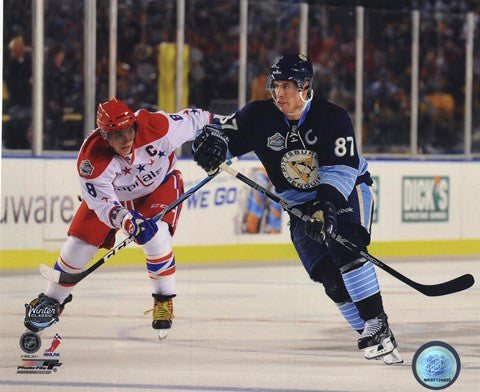 Alex Ovechkin & Sidney Crosby 2011 NHL Winter Classic Action