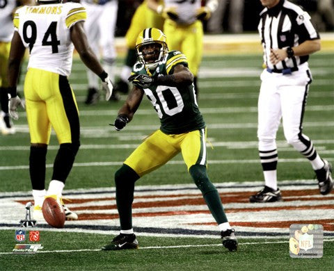 Donald Driver Action from Super Bowl XLV