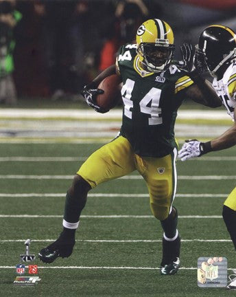 James Starks Action from Super Bowl XLV