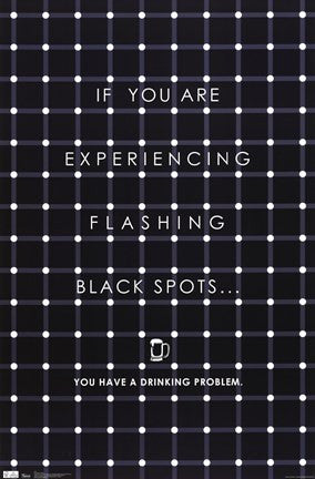 Flashing Black Spots