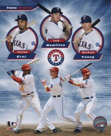 Texas Rangers 2011 Triple Play Composite