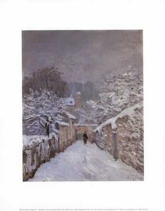 Snow at Louveciennes, France, 1878