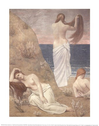 Young Women at the Sea Shore (petite version)