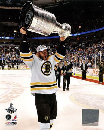 Nathan Horton with the Stanley Cup  Game 7 of the 2011 NHL Stanley Cup Finals(#50)