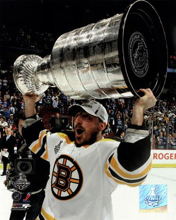 Brad Marchand with the Stanley Cup  Game 7 of the 2011 NHL Stanley Cup Finals(#47)