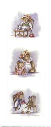 Girls Bears Playing