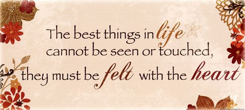 The Best Things in Life