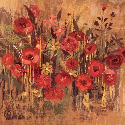 Red Floral Frenzy I