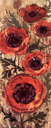 Floral Frenzy Red I