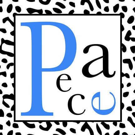 Peace - Blue and Black Letters