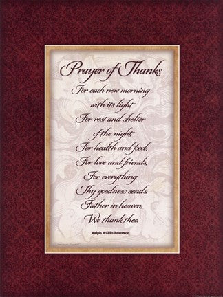 Prayer of Thanks