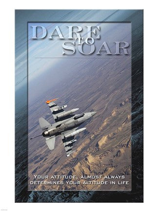 Dare to Soar Affirmation Poster, USAF